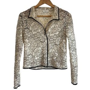 Babaton Aritzia Hopkins blouse in cream & black, size XS excellent condition